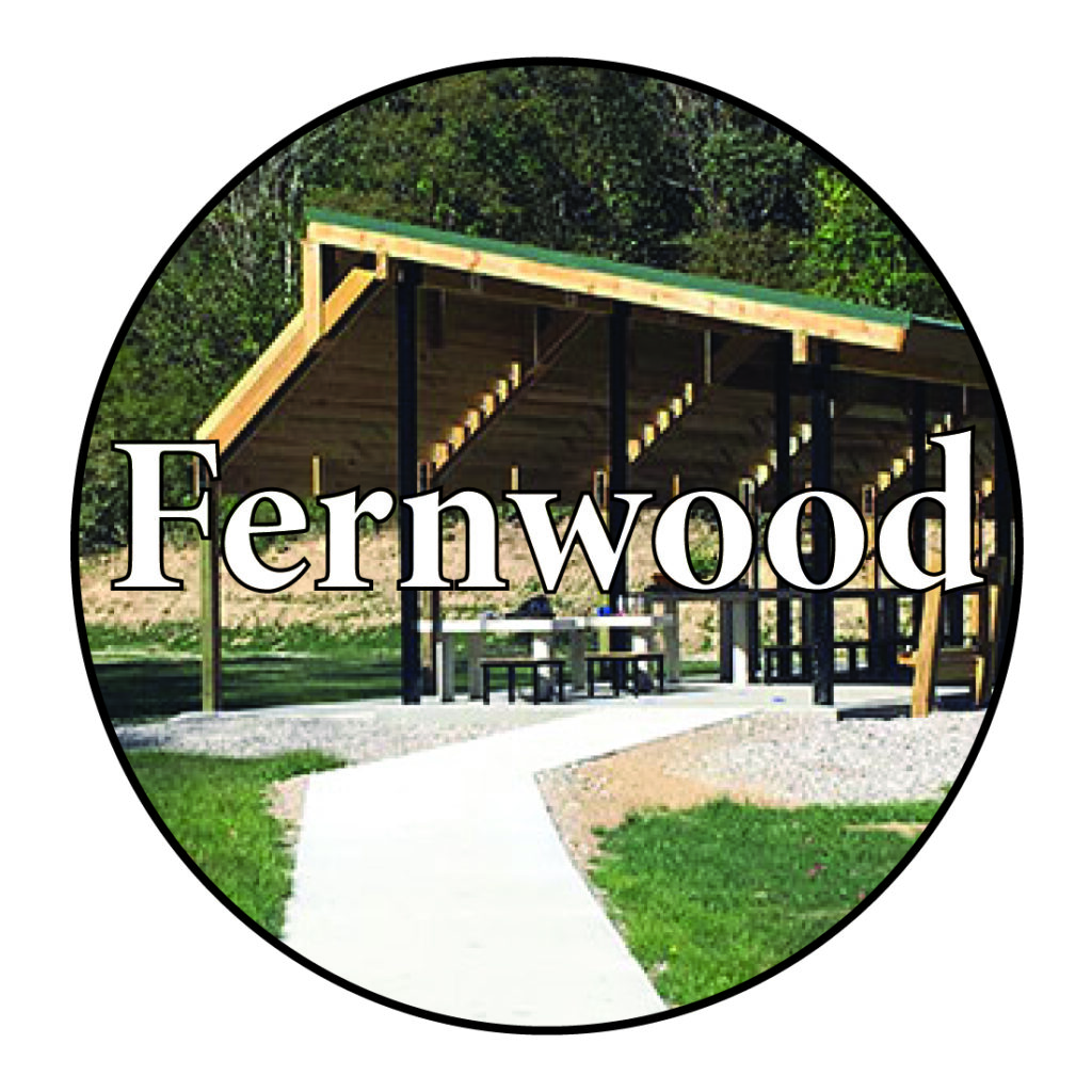 An image of a shooting range with the word Fernwood over it.