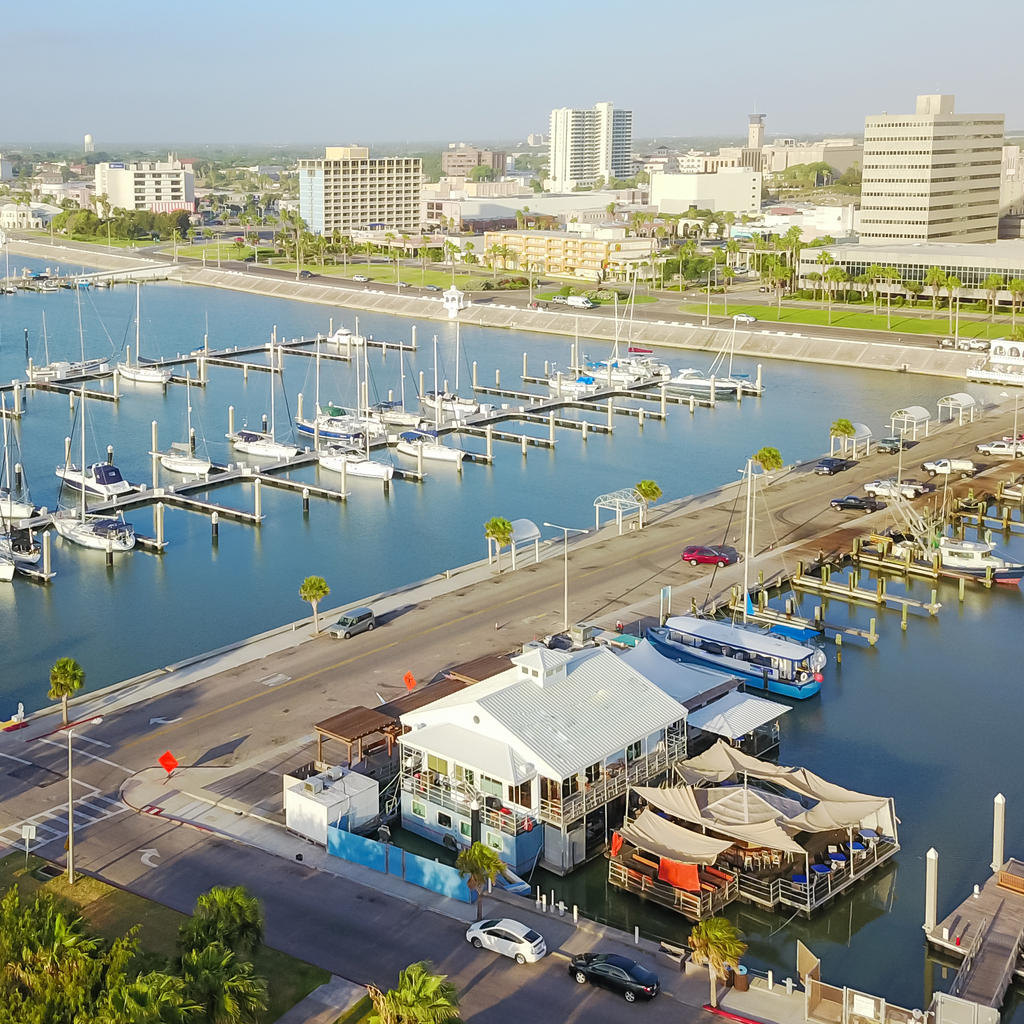 Boat marina in Corpus Cristi