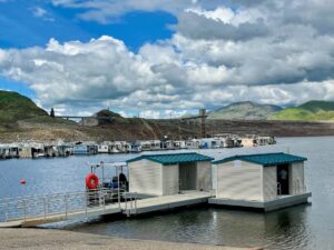 Floating Restrooms Lake Kaweah Tulare County California