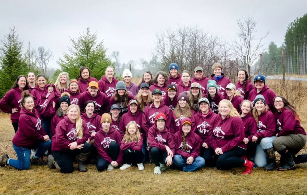The 2025 Women’s Trapping Workshop participants pose for a group photo during their three-day trapping education experience.