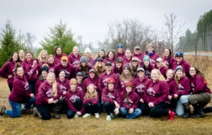 The 2025 Women’s Trapping Workshop participants pose for a group photo during their three-day trapping education experience.