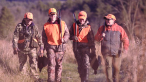 Four pheasant hunters in Vermont
