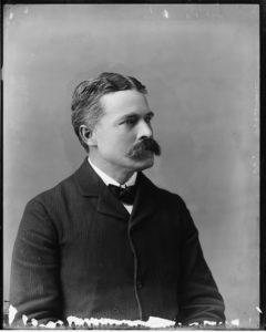 black and white portrait of Barton Evermann